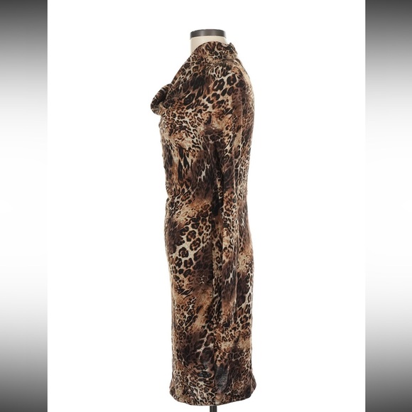 NWT Versona Animal Print Long Sleeve Dress - Picture 4 of 6